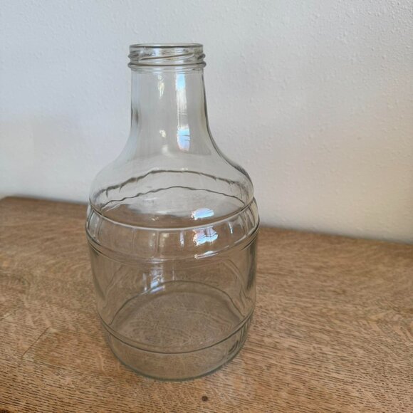 Vintage Glass Barrel Juice Bottle - Picture 7 of 7
